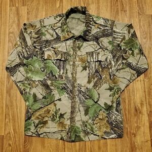 Tru Spec Camouflage Military Tactical Jacket‎ Men Medium Reg Button Up Hunting